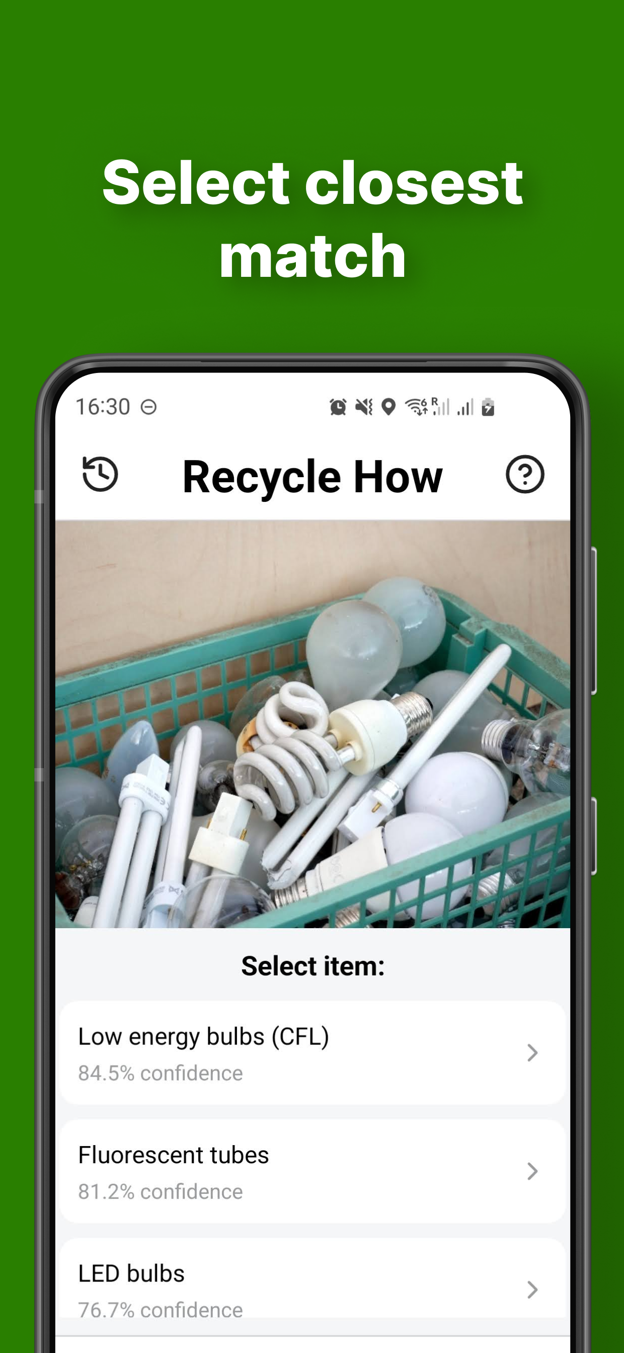 Select closest match from AI detection